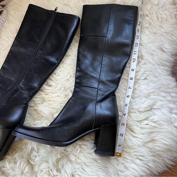 Bally Black Leather Knee-High Boots 6.5 - Picture 8 of 11